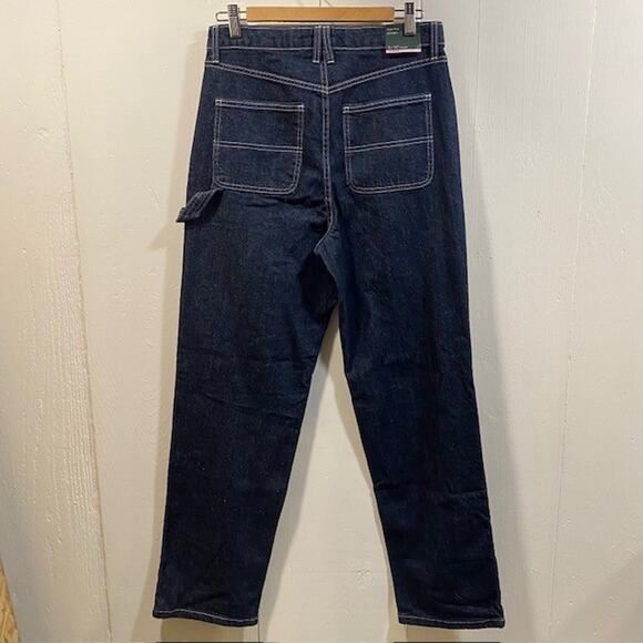 NEW w Tags WILD FABLE High Rise Straight Leg Carpenter Dark Wash Jeans Womens 8 - Picture 2 of 11